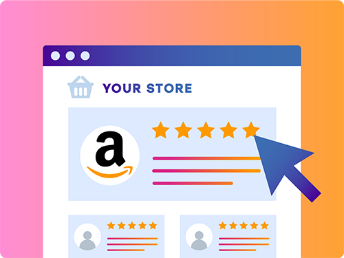 Amazon reviews widget on Shopify App Store